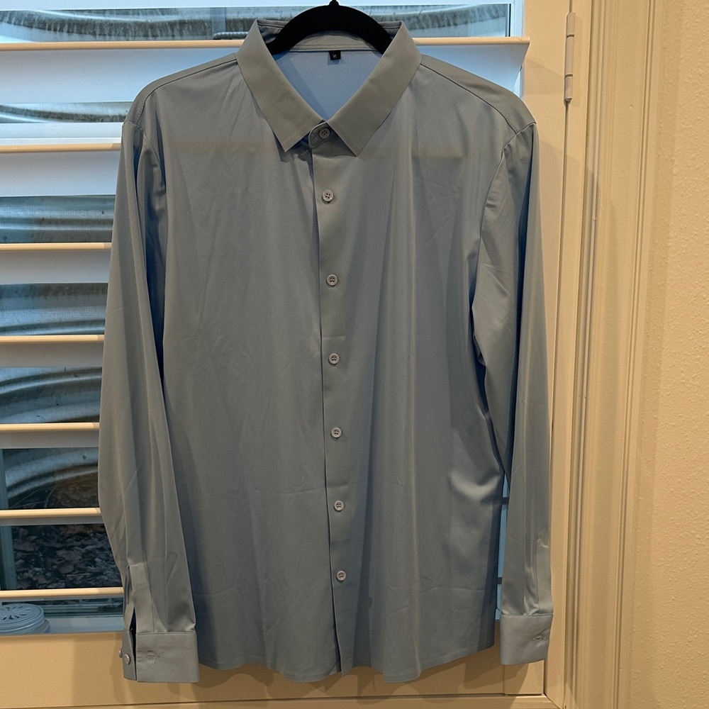 Men's Sky Blue Dress Shirt